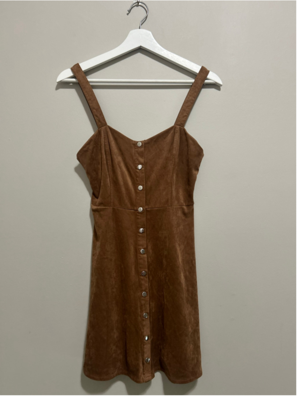 Women's Brown Suede Mini Dress Size S